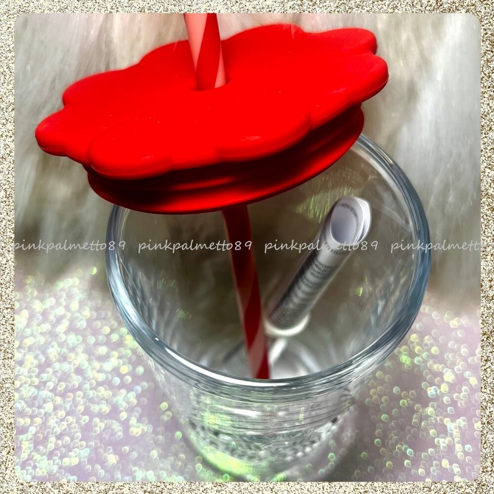❤️ NWT 2026 Starbucks Valentine’s Day Heart-Shaped 16oz Glass Tumbler - Picture 5 of 7